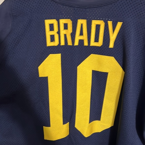 Authentic TOM BRADY #10 Michigan Jersey - Picture 3 of 8